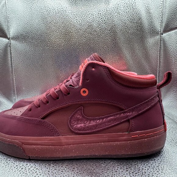 Size - 9 Nike React Leo SB Red Mens Low Top Skateboarding Sneaker‎ FQ7639-600 - Picture 7 of 10